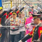 Polda Jambi Gelar Upacara Serah Terima Pataka Siginjai Sakti Wira Bhakti Simbol Pergantian Kepemimpinan